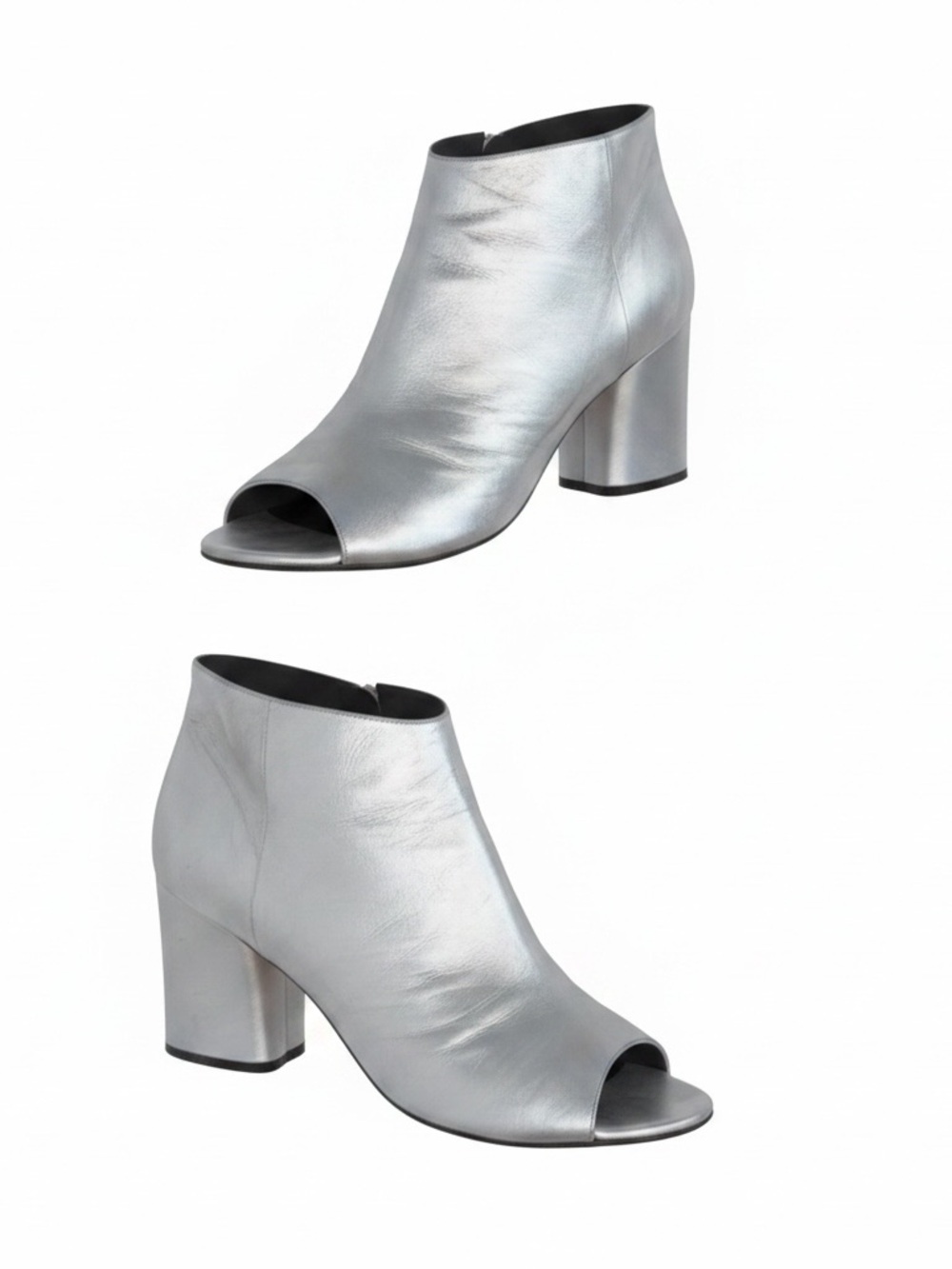 Maison Martin Margiela Metallic Silver Ankle Booties
